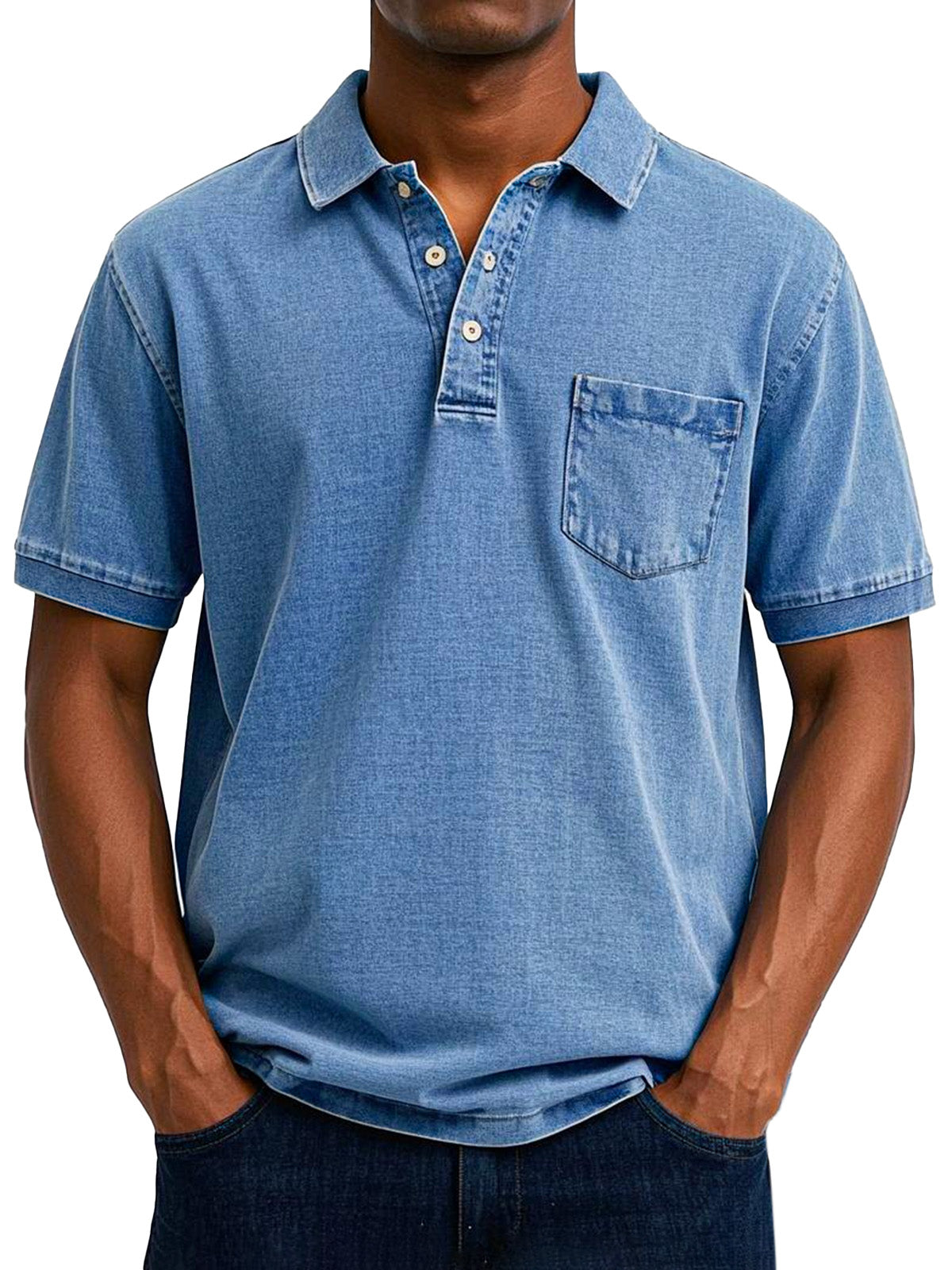 Maxime | Homme Polo Vintage Coupe Ample en Tissu Doux-1