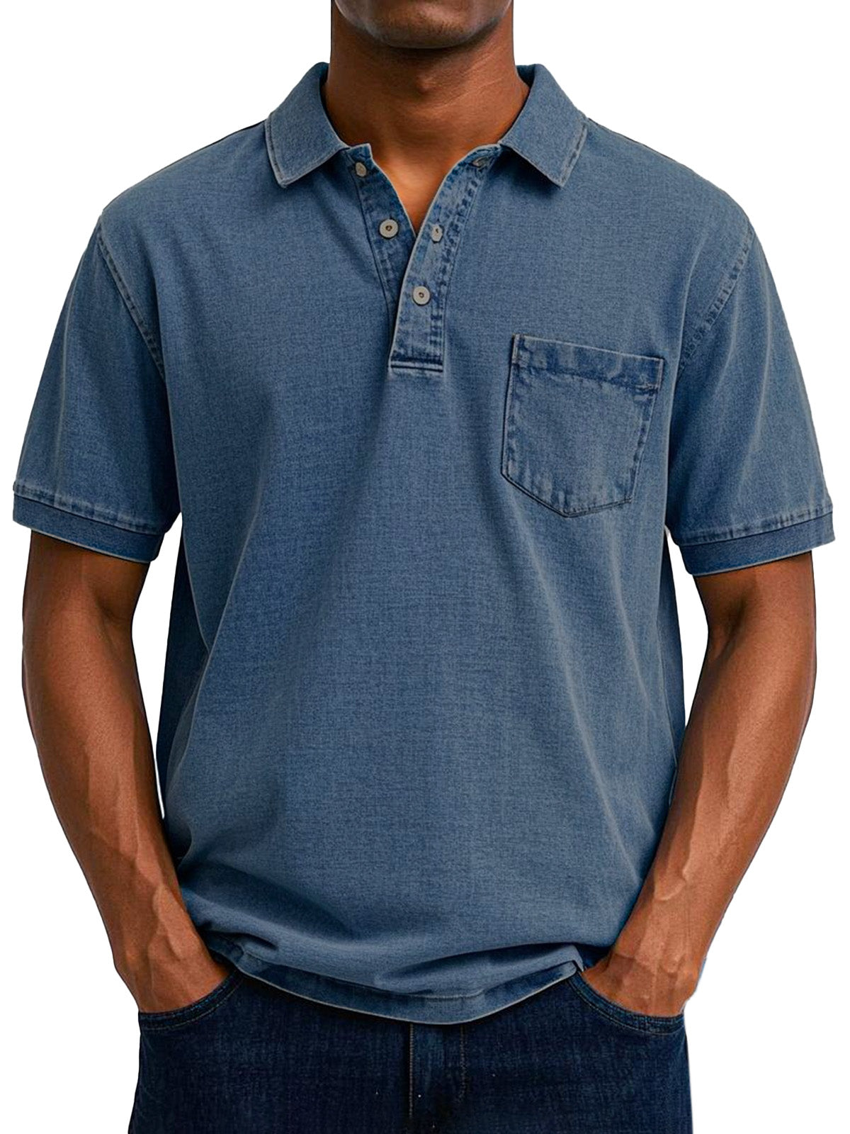 Variant image for Maxime | Homme Polo Vintage Coupe Ample en Tissu Doux-29