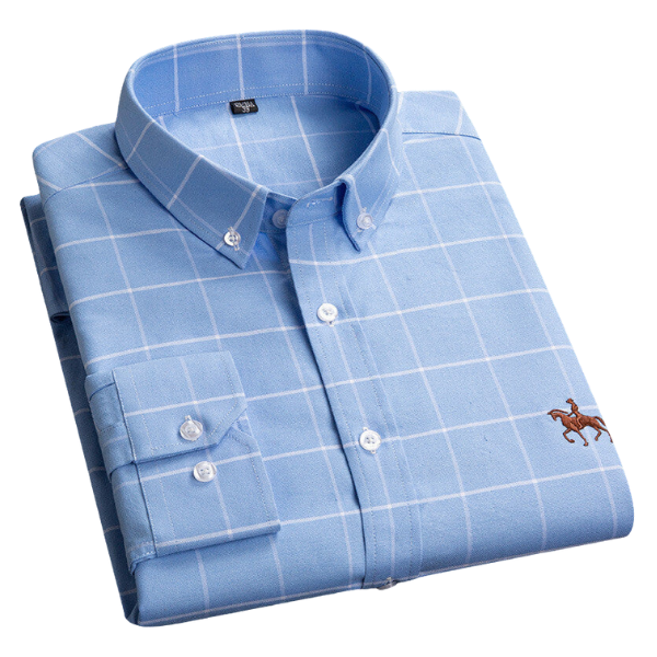 Camille | Homme Chemise à Manches Longues Ajustée en Tissu de Qualité-1