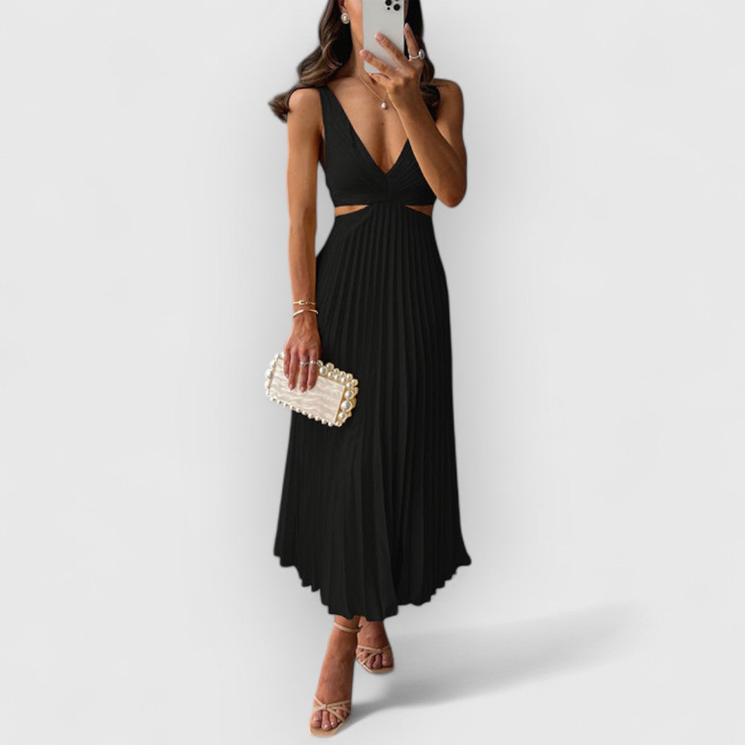 Gabrielle | Femme Robe Longue Fluide Imprimé Floral-2