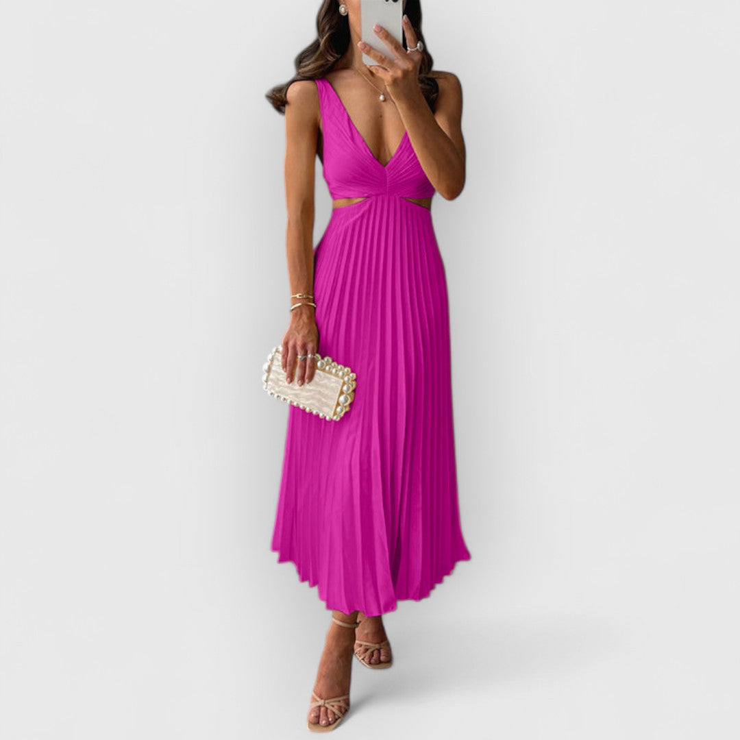 Gabrielle | Femme Robe Longue Fluide Imprimé Floral-5