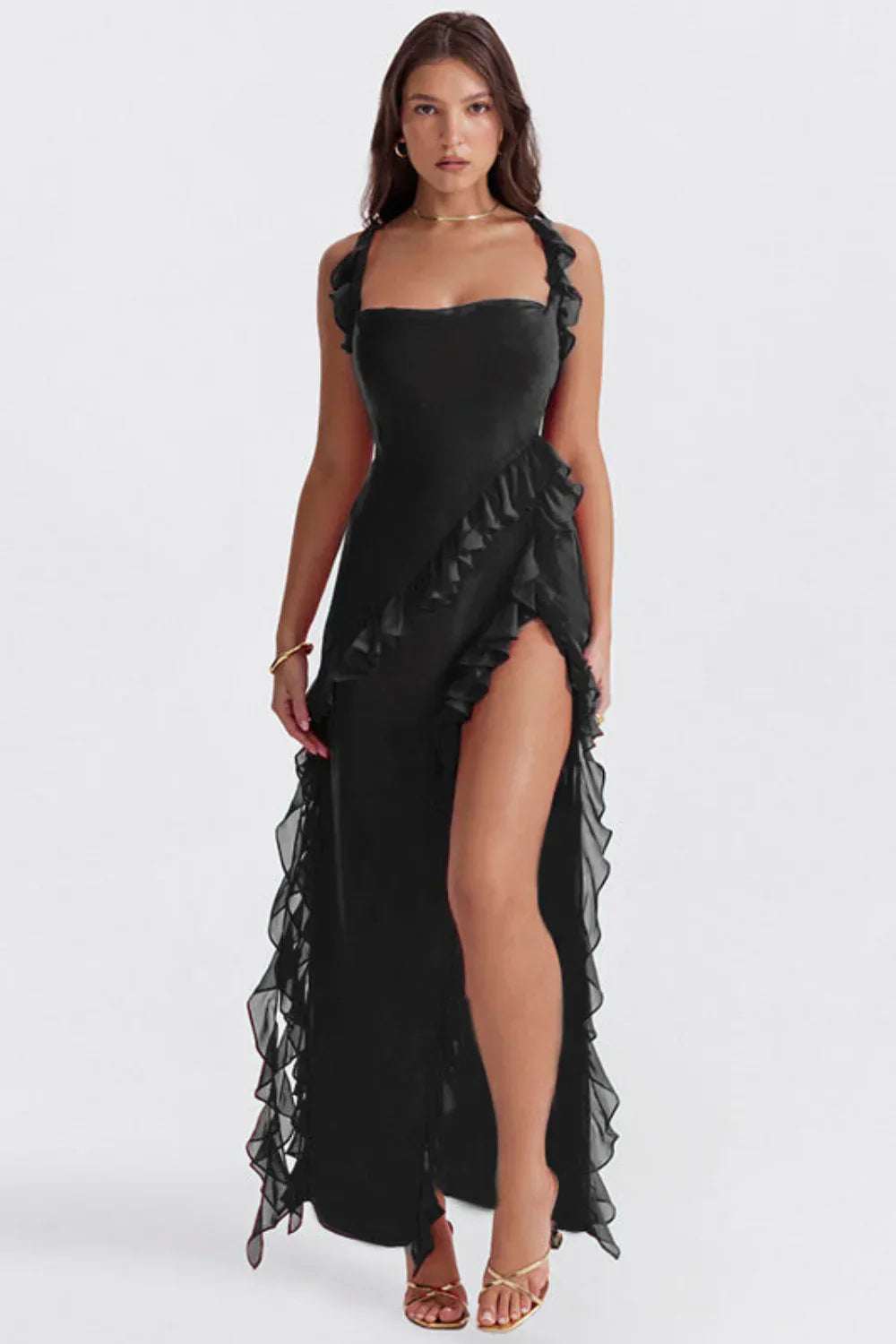 Variant image for Gabrielle | Femme Robe Longue Été Imprimé Floral-16
