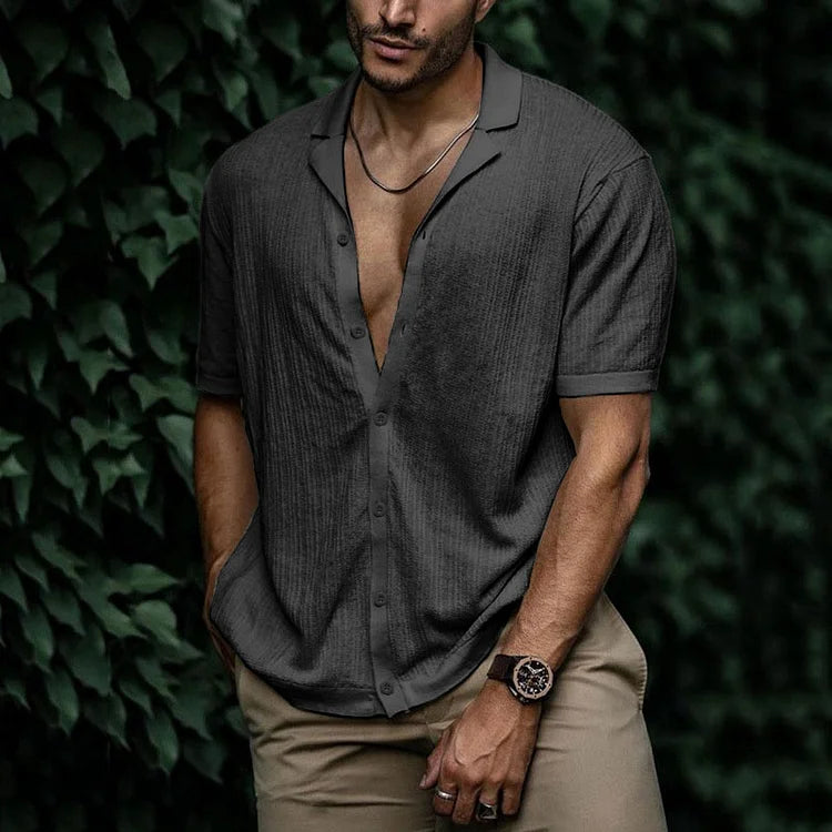 Variant image for Maxime | Homme Chemise en Lin à Col Craquant Style Décontracté-55