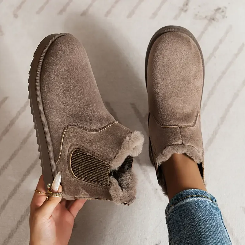 Gabrielle | Femme Bottes Noires Minimalistes en Tissu Léger 1