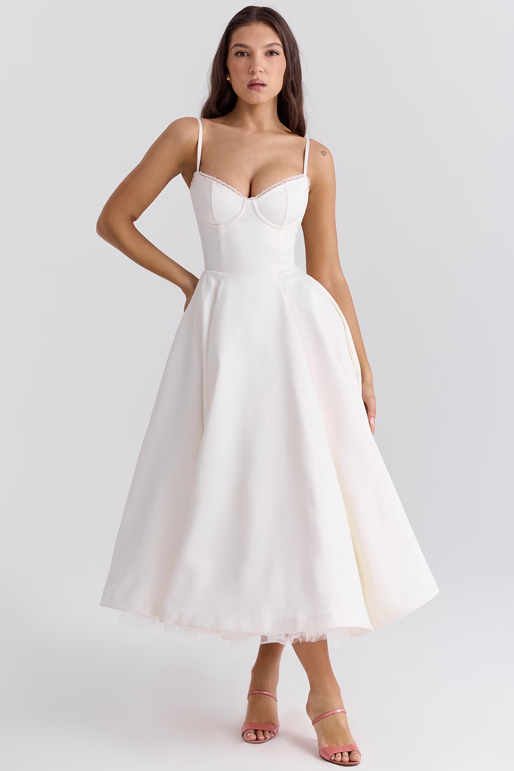 Variant image for Gabrielle | Femme Robe Longue Élégante Imprimé Floral-11