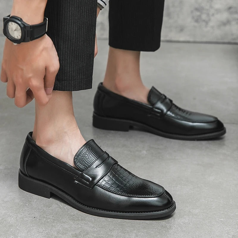 Hugo | Homme Mocassins Classiques en Cuir avec Semelles Rembourrées-2