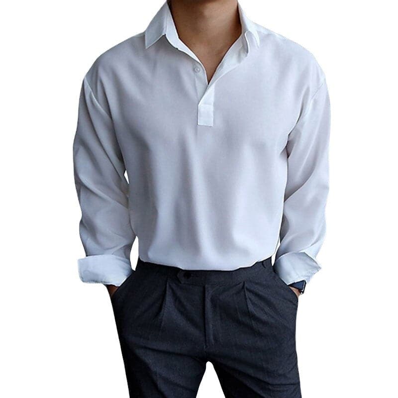 Variant image for Jules | Homme Chemise Habillée Bleu Ciel à Col Boutonné, Coupe Ajustée-1