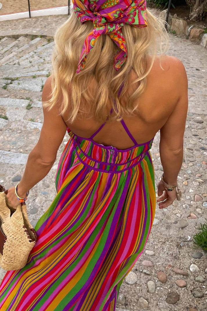 Camille | Femme Robe Longue Bohème Imprimé Floral Été-2