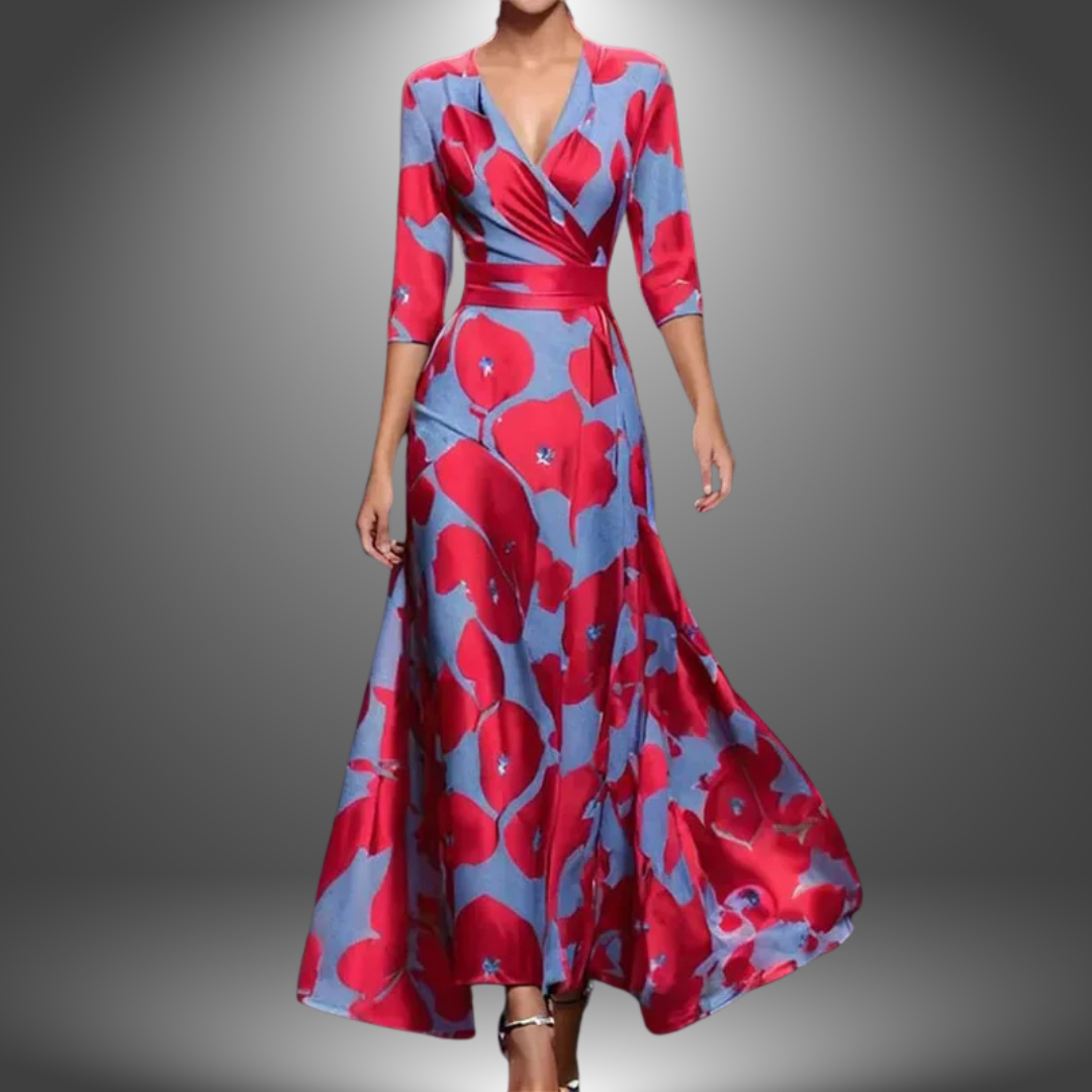 Gabrielle | Femme Robe Longue Été Imprimé Floral Chic-1
