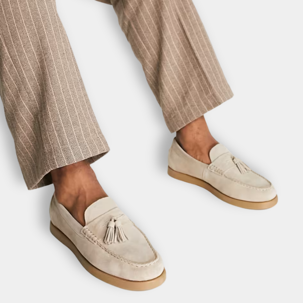 Julien | Homme Mocassins en Cuir Élégan avec Pampilles Distinctives-3