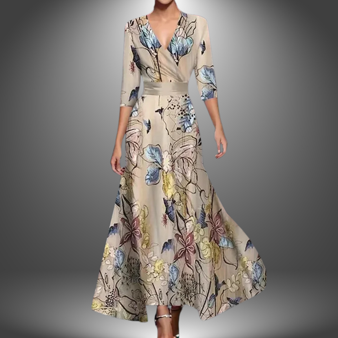 Gabrielle | Femme Robe Longue Été Imprimé Floral Chic-2