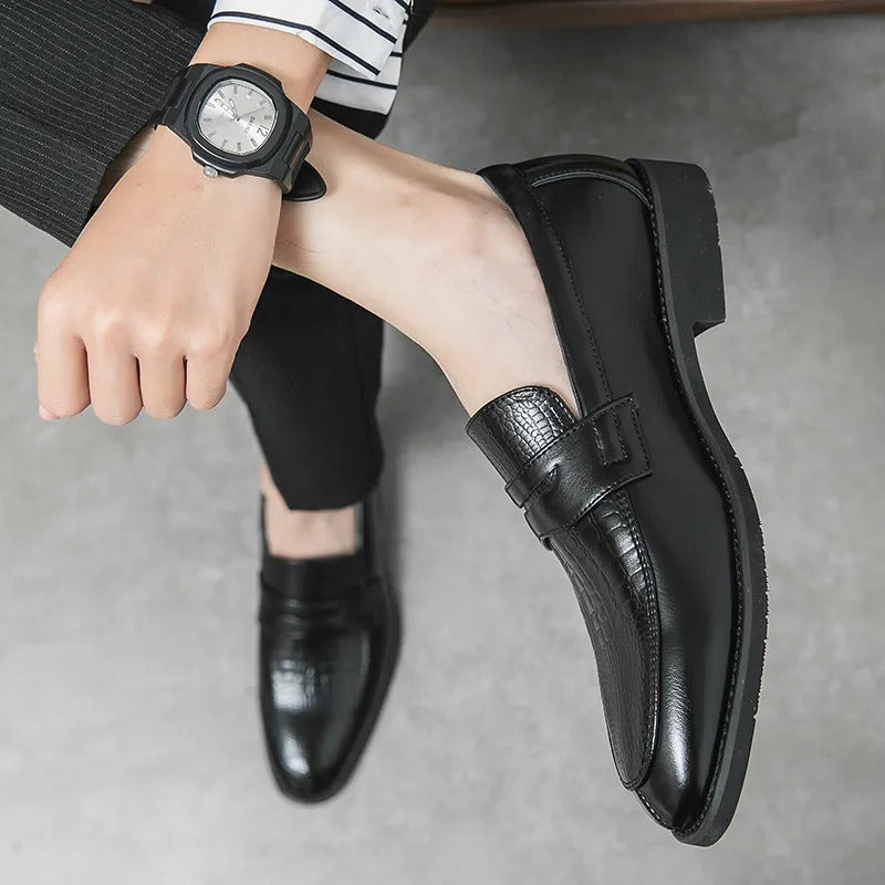 Hugo | Homme Mocassins Classiques en Cuir avec Semelles Rembourrées-4