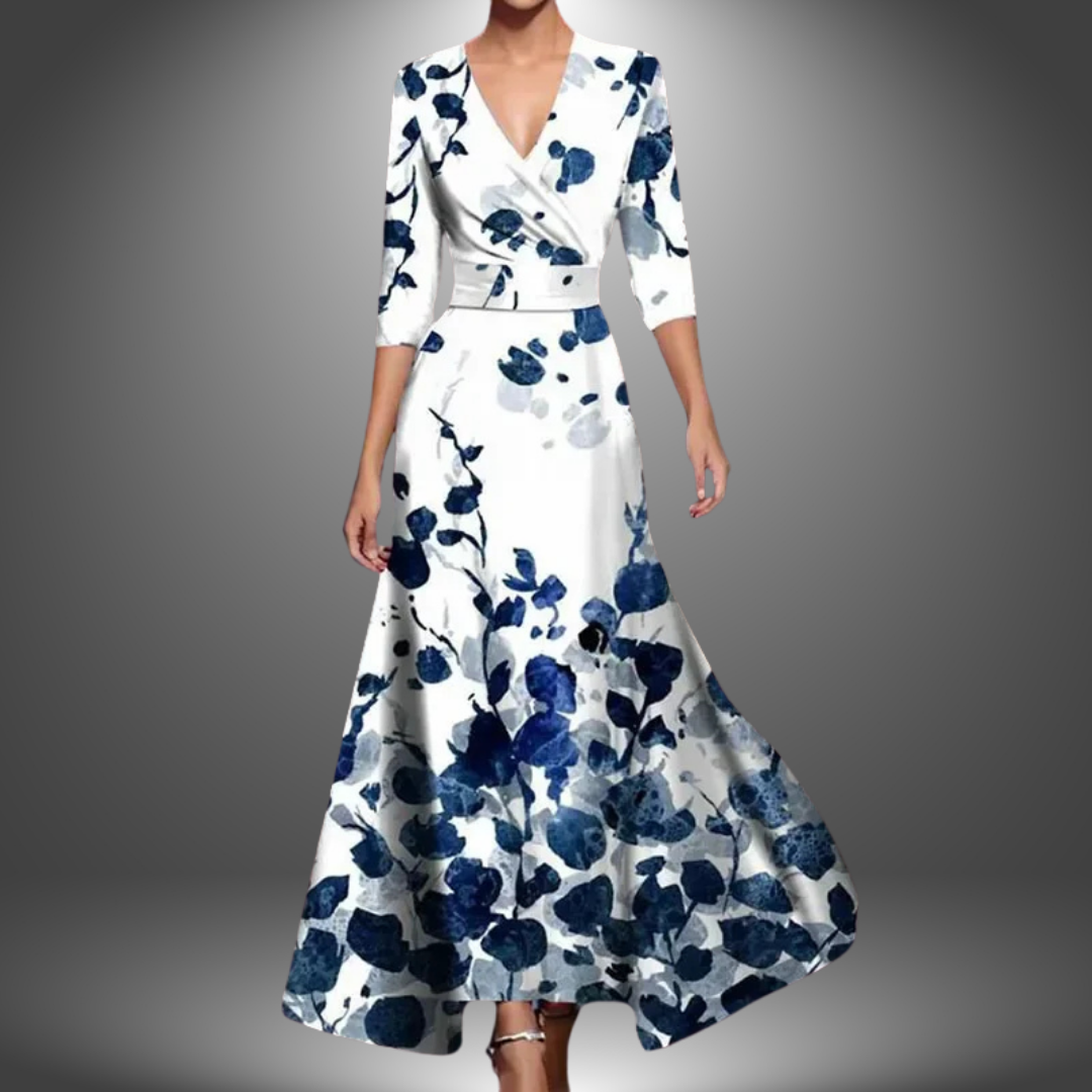 Gabrielle | Femme Robe Longue Été Imprimé Floral Chic-3