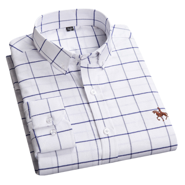 Variant image for Camille | Homme Chemise à Manches Longues Ajustée en Tissu de Qualité-19