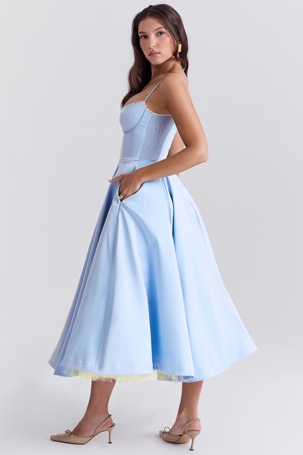 Gabrielle | Femme Robe Longue Élégante Imprimé Floral 3