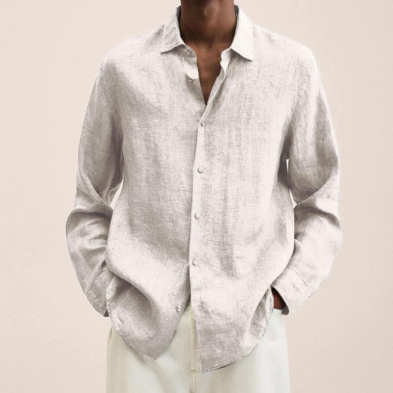 Variant image for Maxime | Homme Chemise en Lin Classique Col Craquant Respirant-29