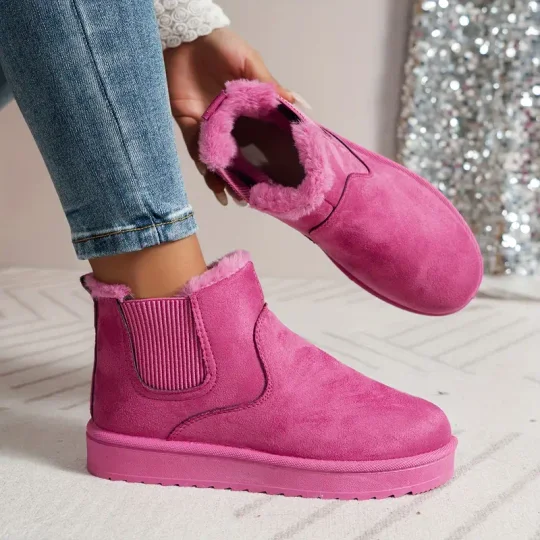 Variant image for Gabrielle | Femme Bottes Noires Minimalistes en Tissu Léger-65