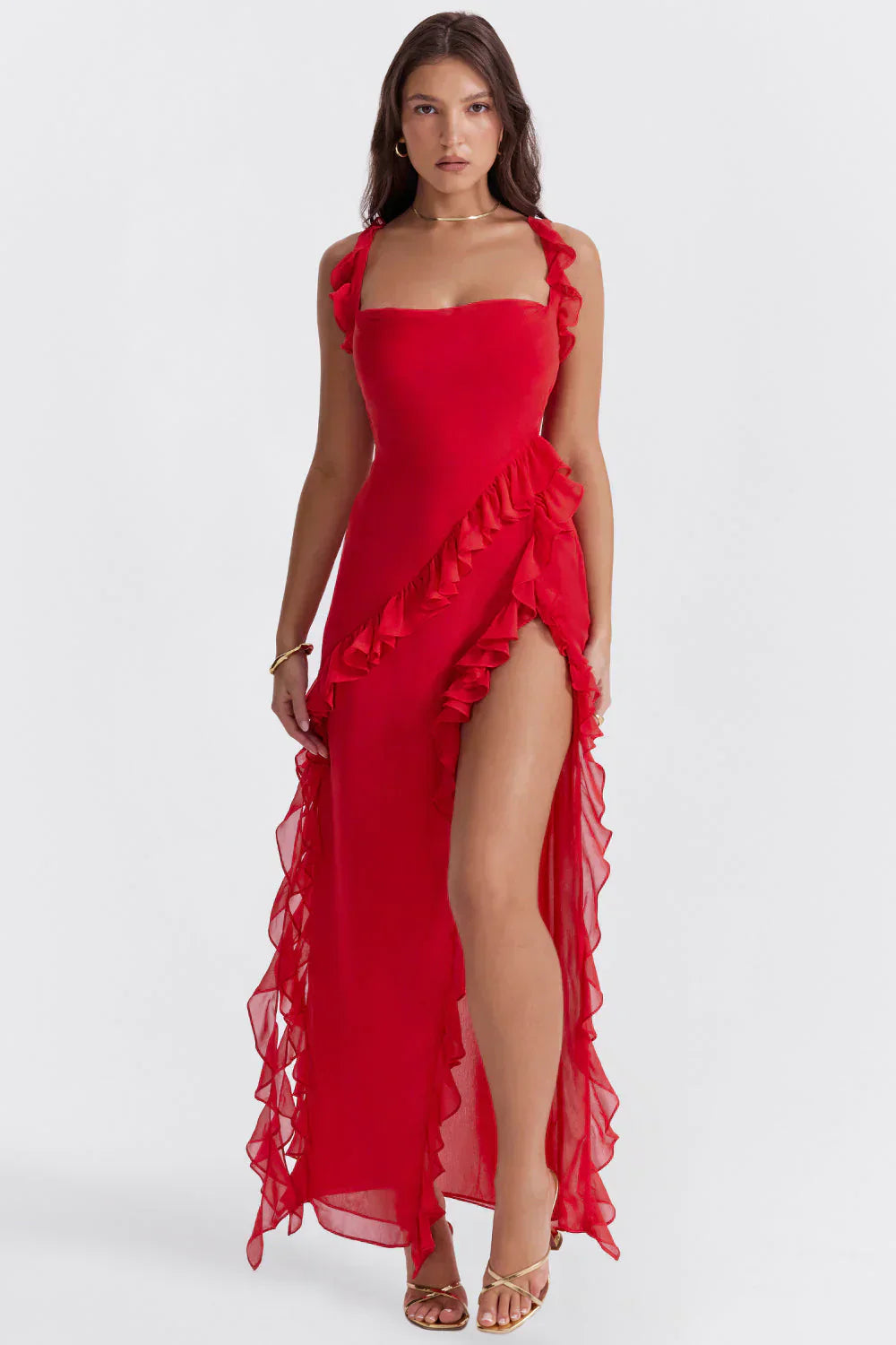 Variant image for Gabrielle | Femme Robe Longue Été Imprimé Floral-11