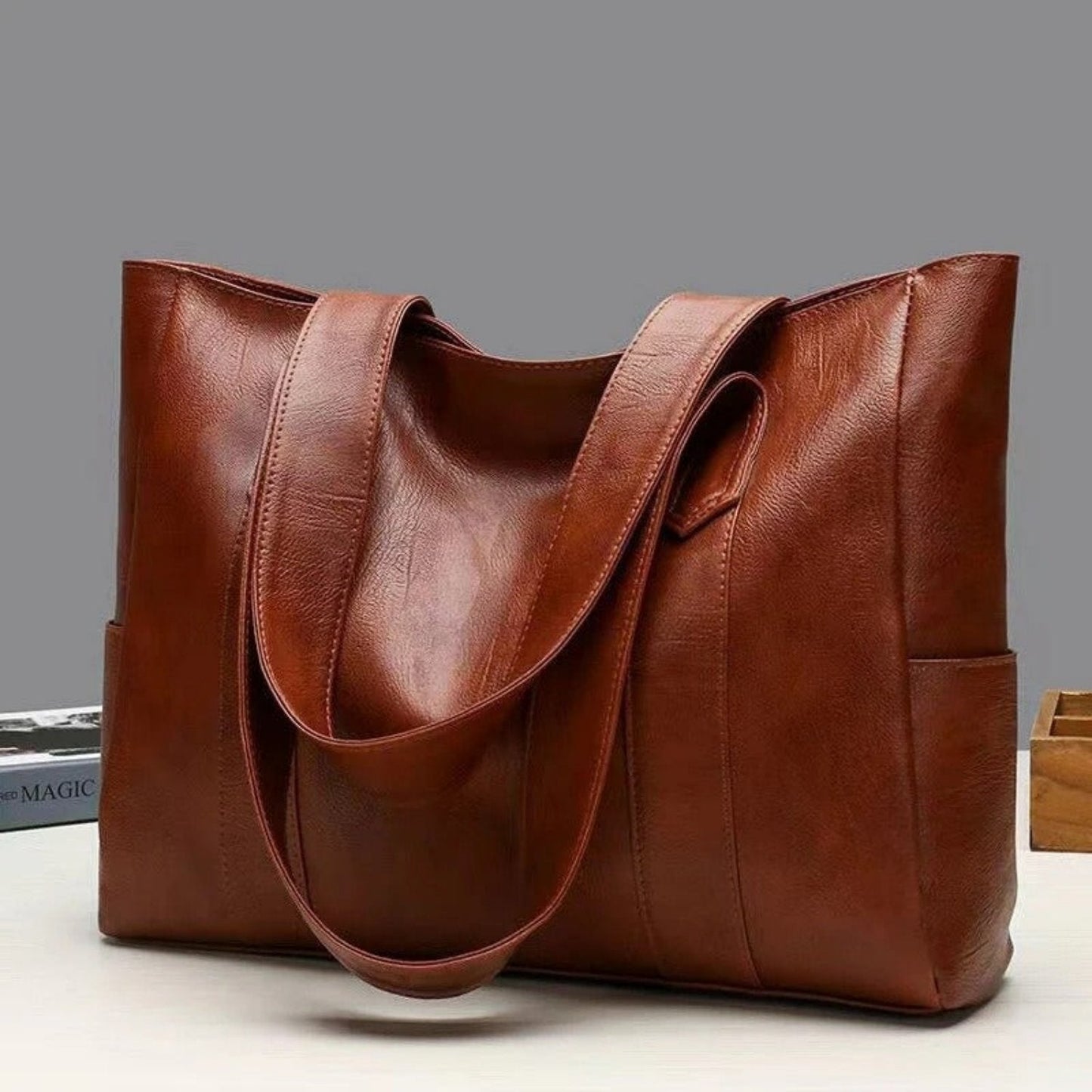 Amélie | Femme Sac Bandoulière en Cuir Vintage avec Grande Capacité 6