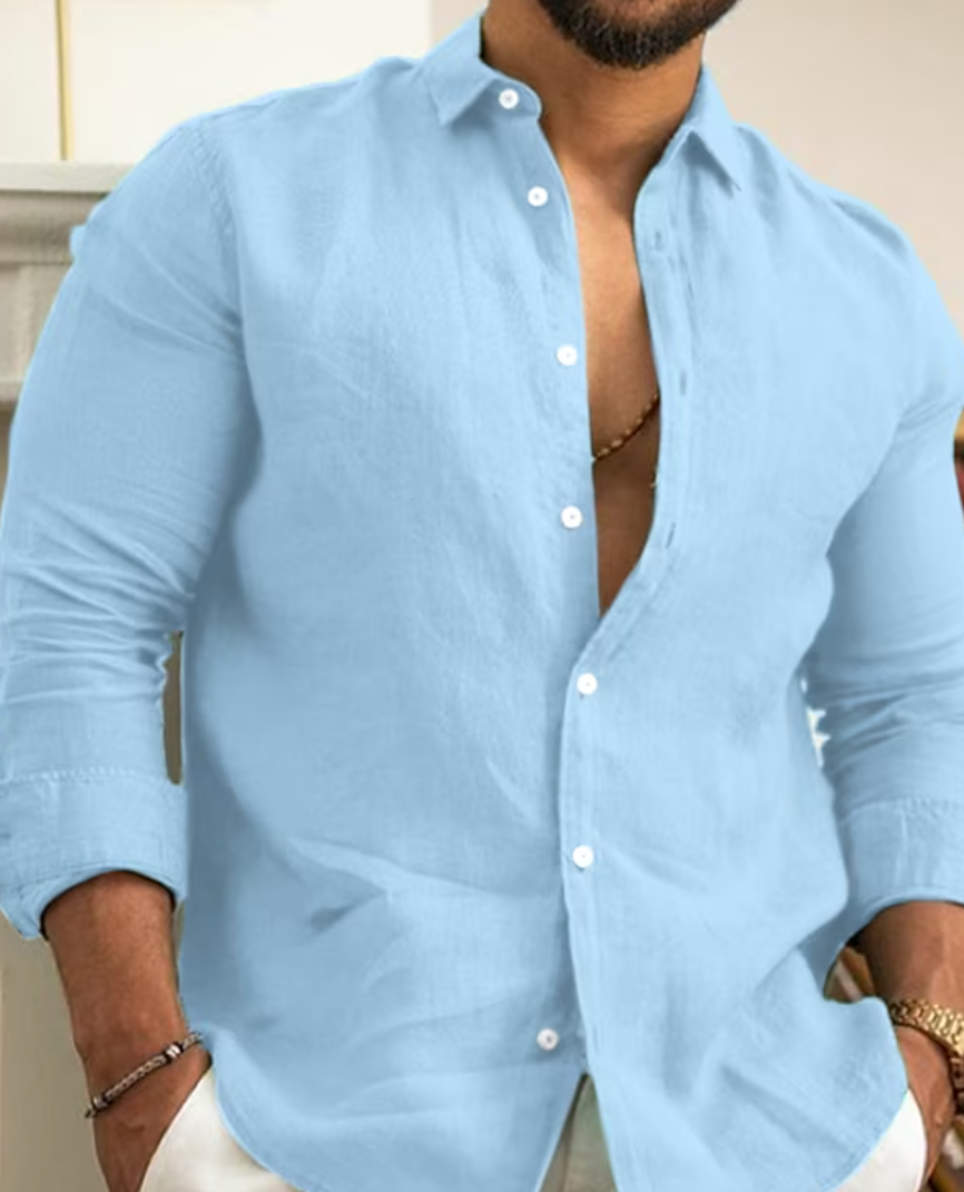Variant image for Maxime | Homme Chemise en Lin Élégante Coupe Ajustée-15