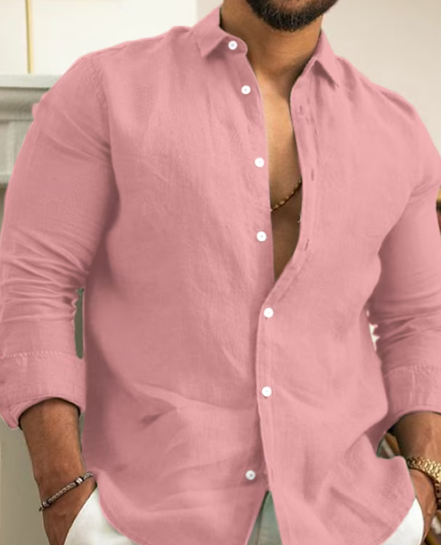 Variant image for Maxime | Homme Chemise en Lin Élégante Coupe Ajustée-29