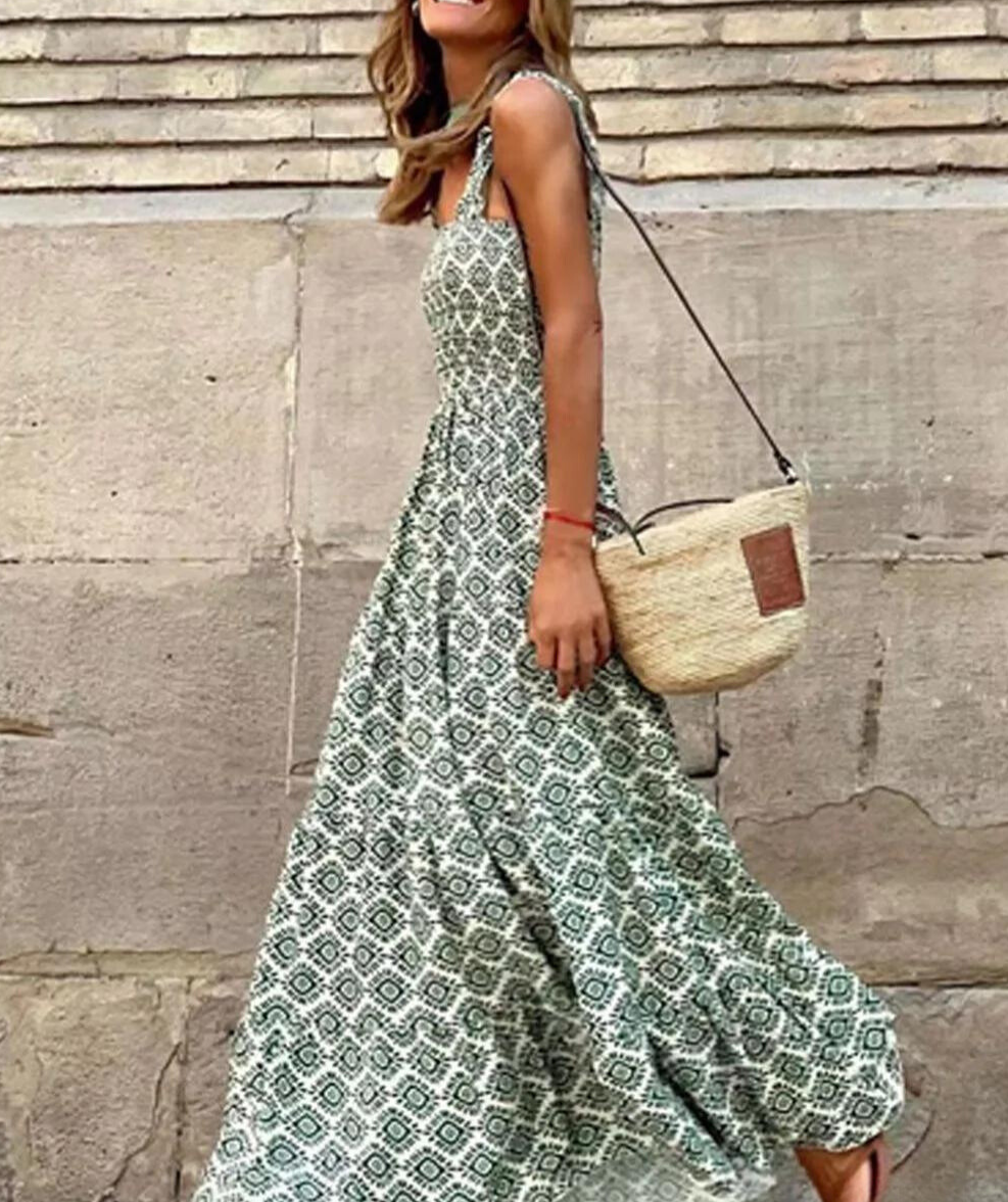 Camille | Femme Robe Longue Été Imprimé Floral Élégante 1