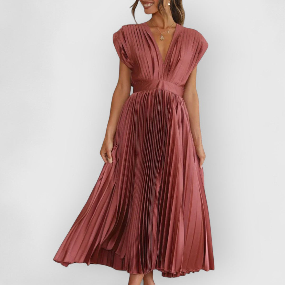 Variant image for Victor | Femme Robe Longue Été Noire en Tissu Doux et Flottant-9
