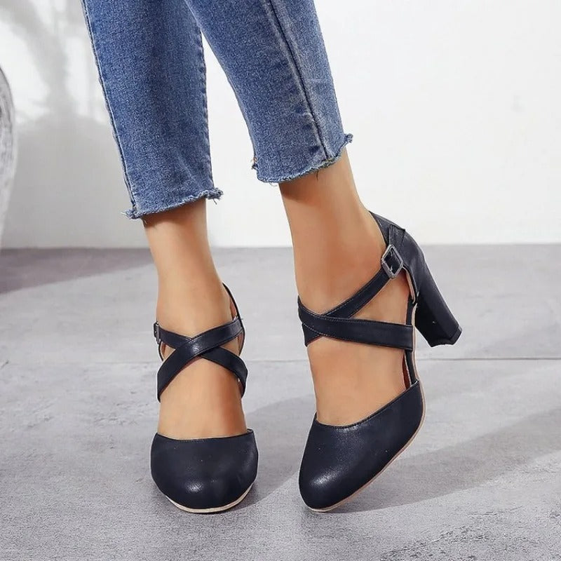 Élodie | Femme Chaussures à Talons Hauts Élégantes en Cuir 2