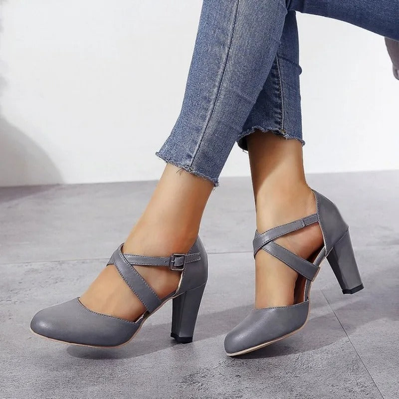 Élodie | Femme Chaussures à Talons Hauts Élégantes en Cuir 4