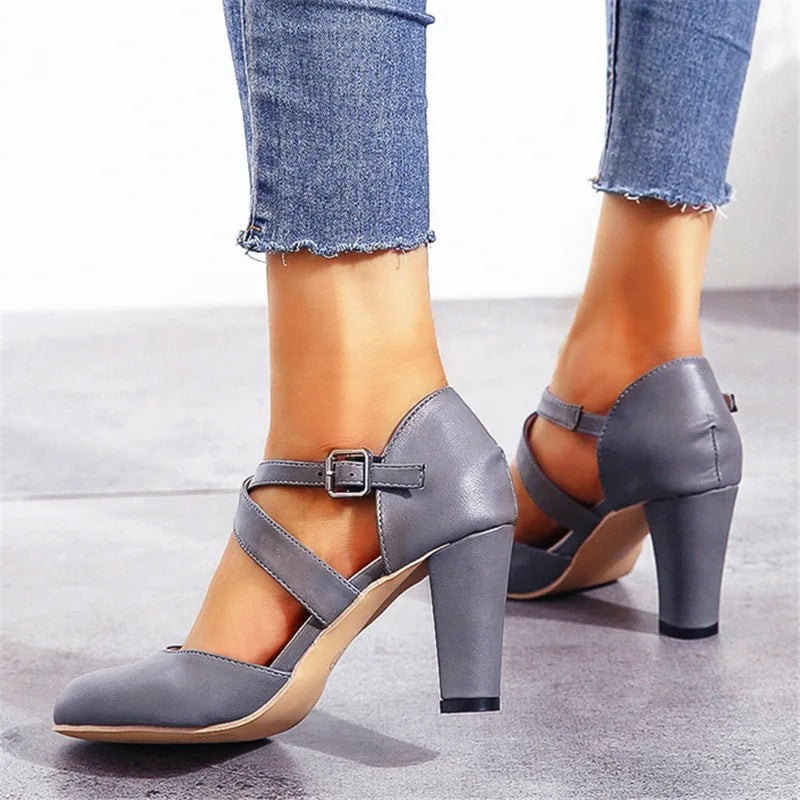 Élodie | Femme Chaussures à Talons Hauts Élégantes en Cuir 5