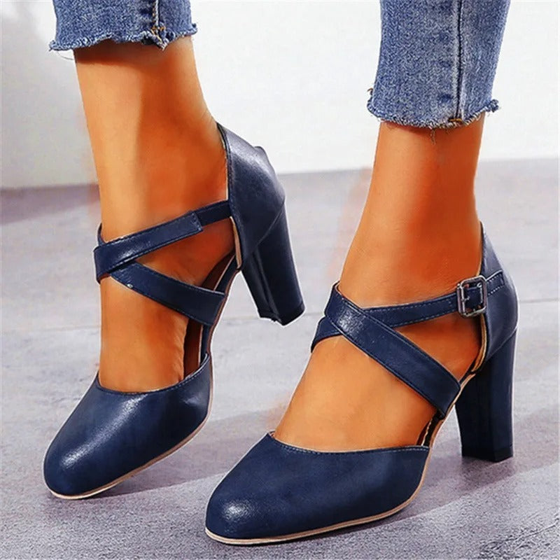 Élodie | Femme Chaussures à Talons Hauts Élégantes en Cuir 6