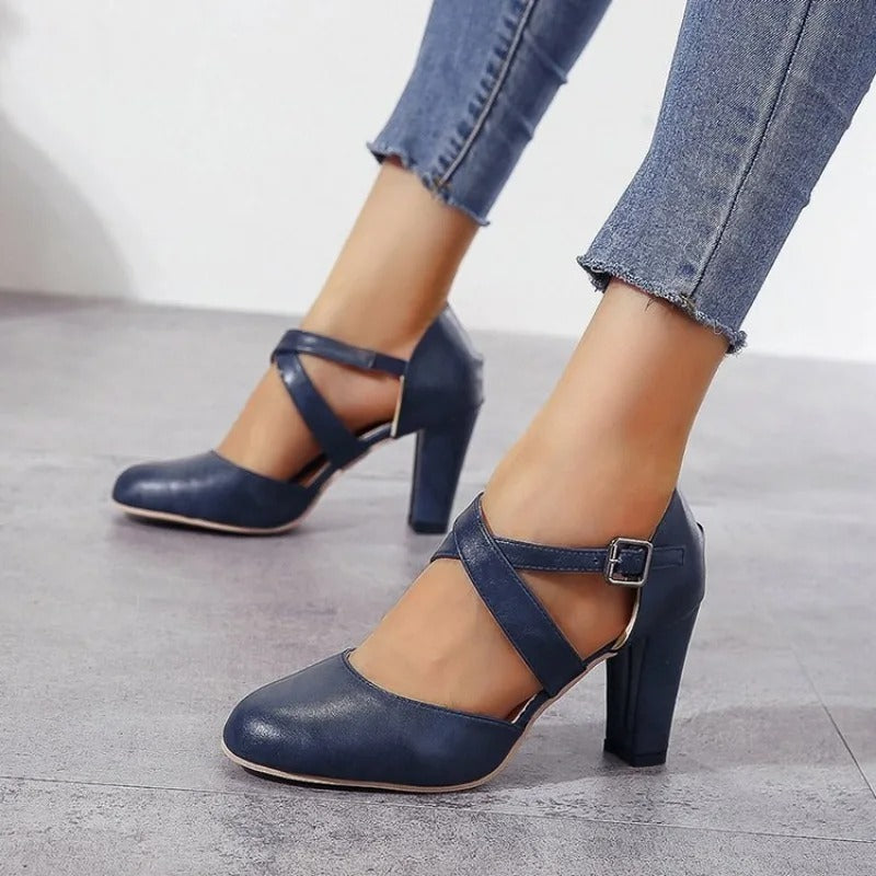 Élodie | Femme Chaussures à Talons Hauts Élégantes en Cuir 7