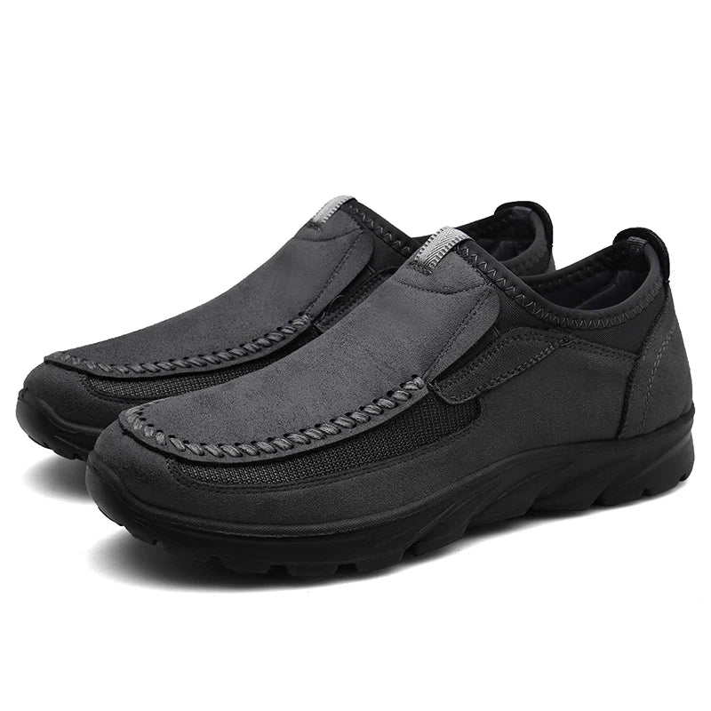 Émile | Homme Chaussures Décontractées Mocassins Respirants en Tissu Cuir 6