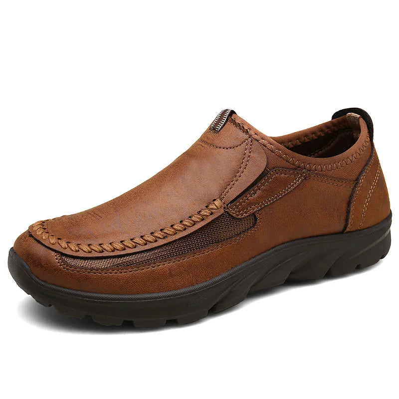 Émile | Homme Chaussures Décontractées Mocassins Respirants en Tissu Cuir 8