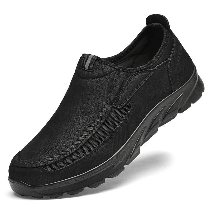 Émile | Homme Chaussures Décontractées Mocassins Respirants en Tissu Cuir 9