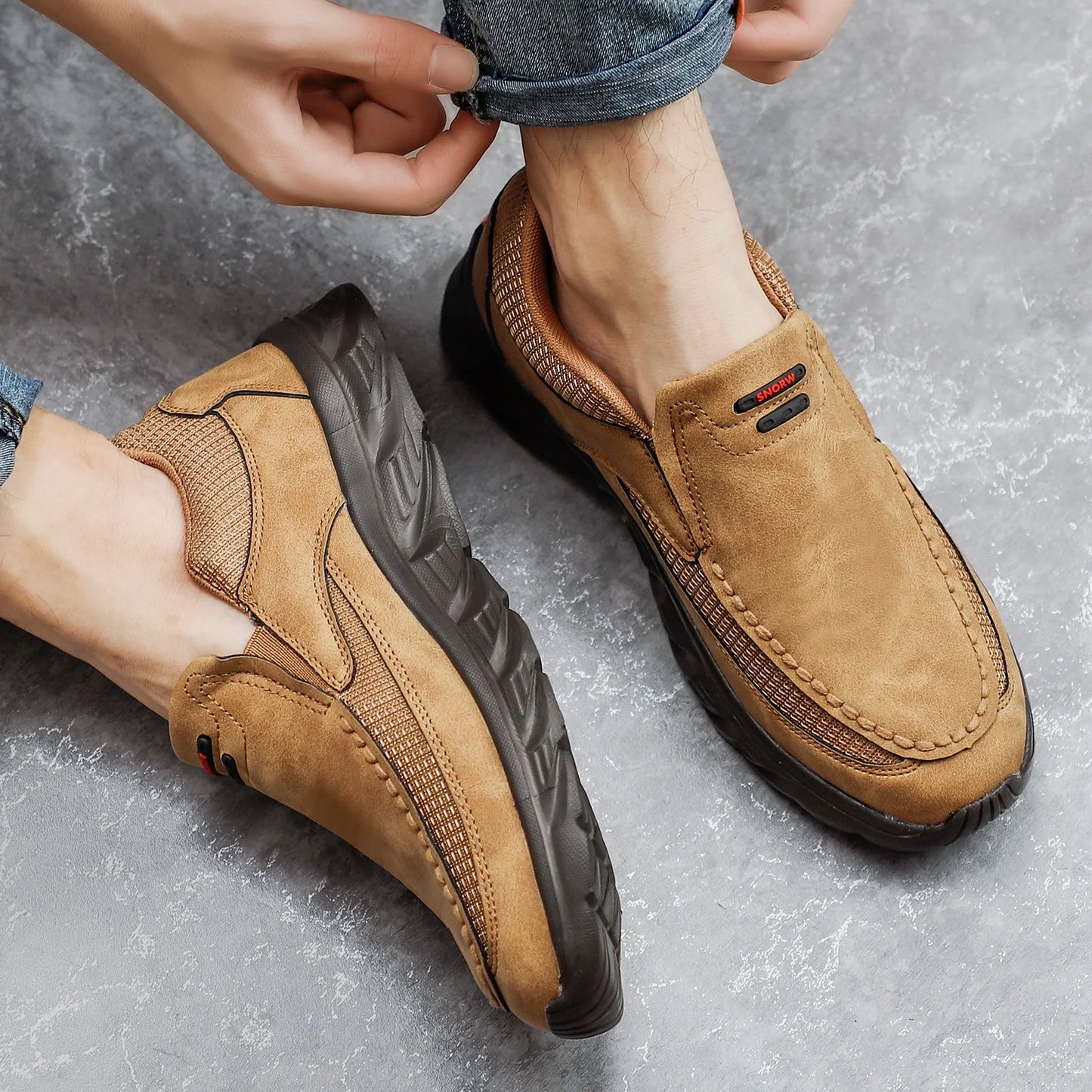 Émile | Homme Mocassins Décontractés en Cuir Confortables 2