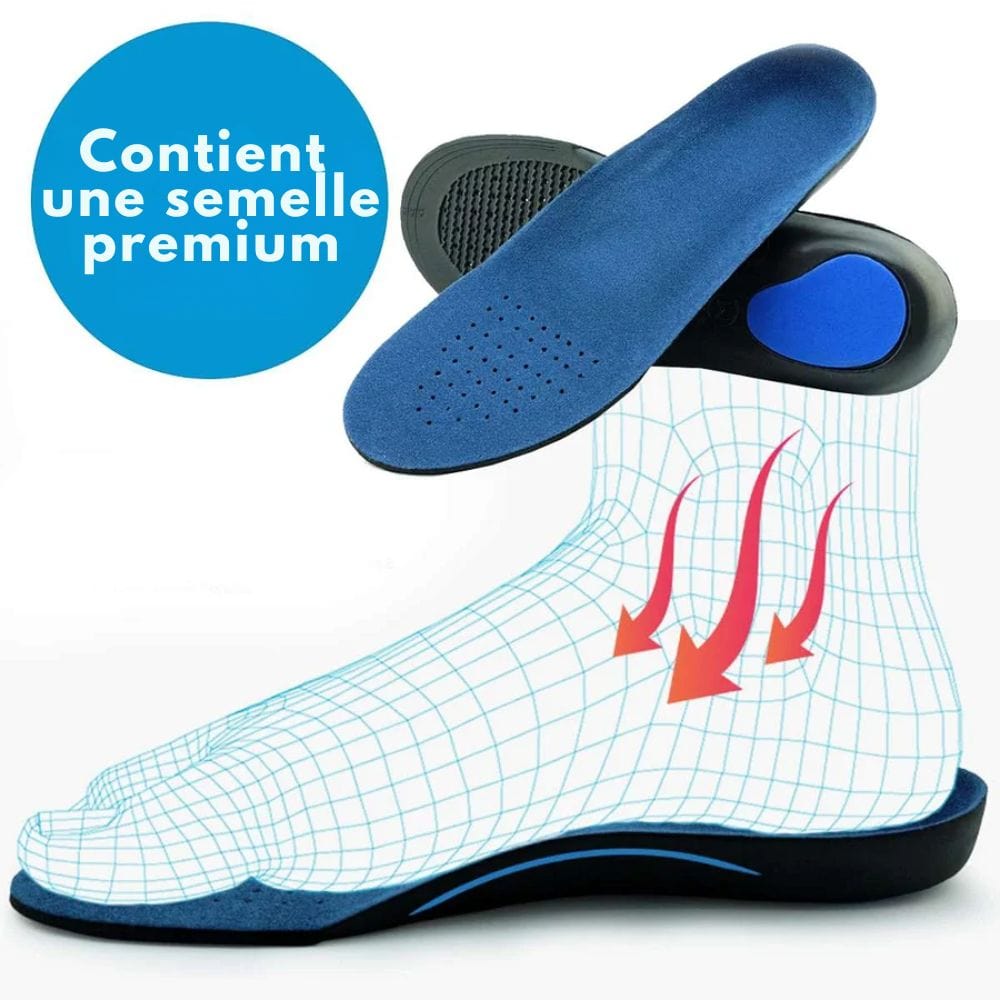 Florian | Homme Baskets Antidérapantes Flexibles avec Semelle Orthopédique 4