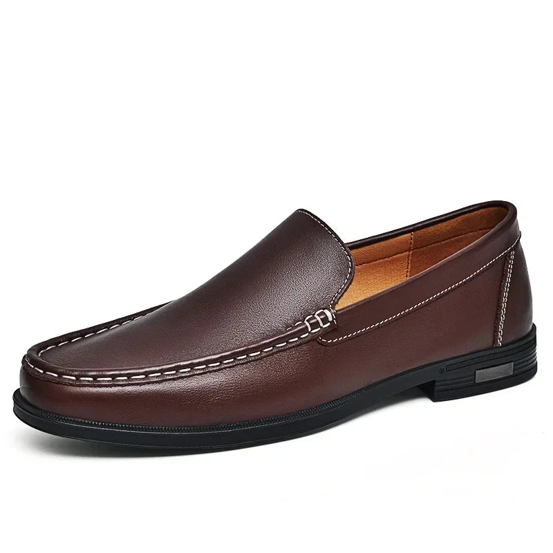 Florian | Homme Chaussures Cuir Éléguantes à Enfiler avec Détails Raffinés 11