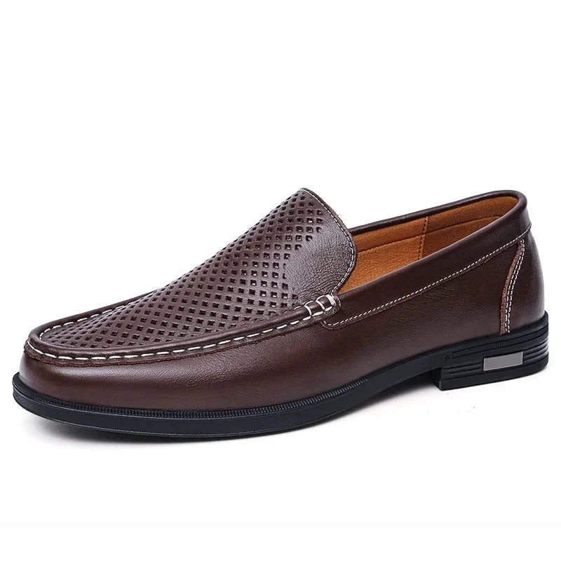 Florian | Homme Chaussures Cuir Éléguantes à Enfiler avec Détails Raffinés 14