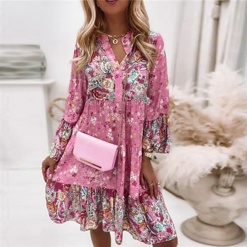 Gabrielle | Femme Robe Longue Bohème Imprimé Floral Été 3