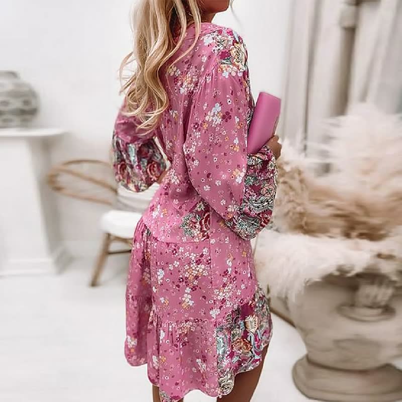 Gabrielle | Femme Robe Longue Bohème Imprimé Floral Été 5