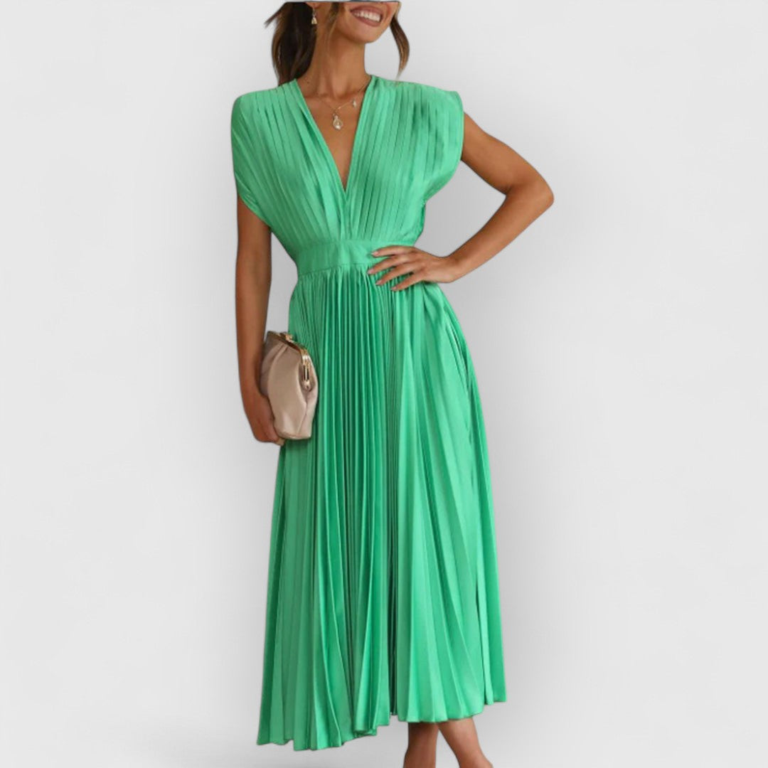 Variant image for Victor | Femme Robe Longue Été Noire en Tissu Doux et Flottant-21
