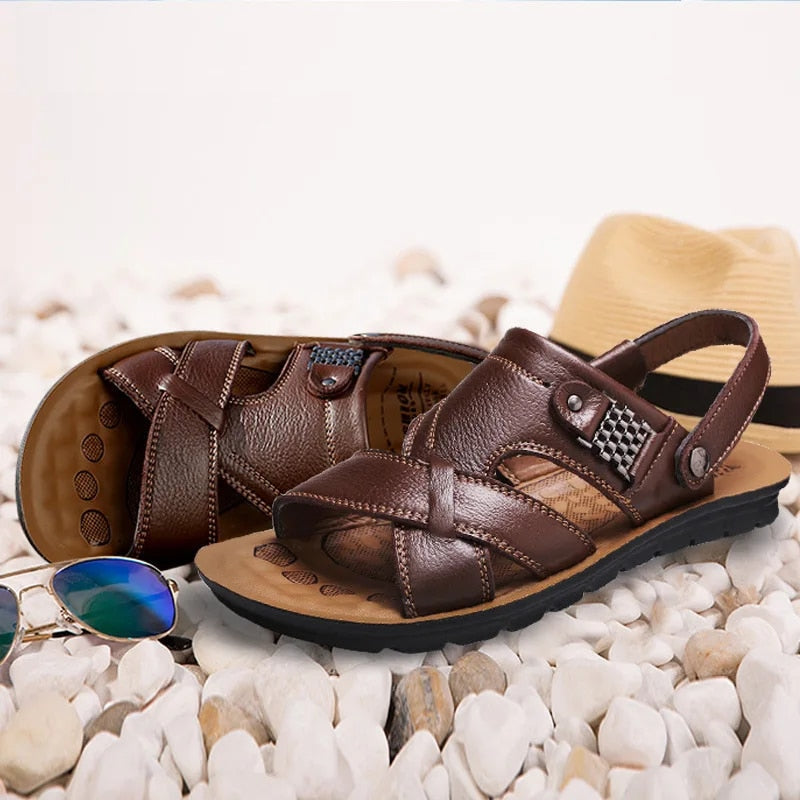 Variant image for Maxime | Homme Sandales en Cuir avec Lanières Ajustables et Soutien Orthopédique-23