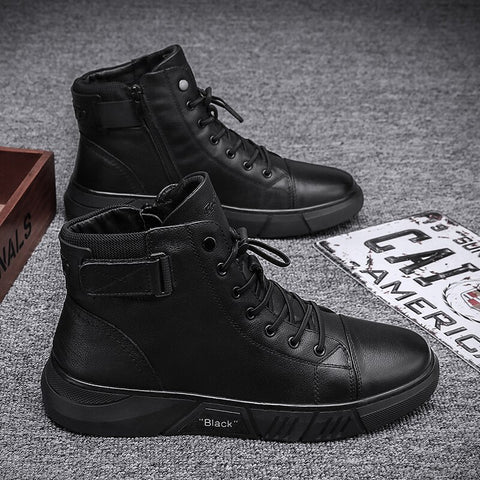 Jules | Homme Chaussures en Cuir Noir avec Détails Raffinés-3