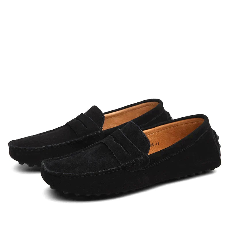 Hugo | Homme Mocassins en Daim Luxe avec Détails Élégants-6