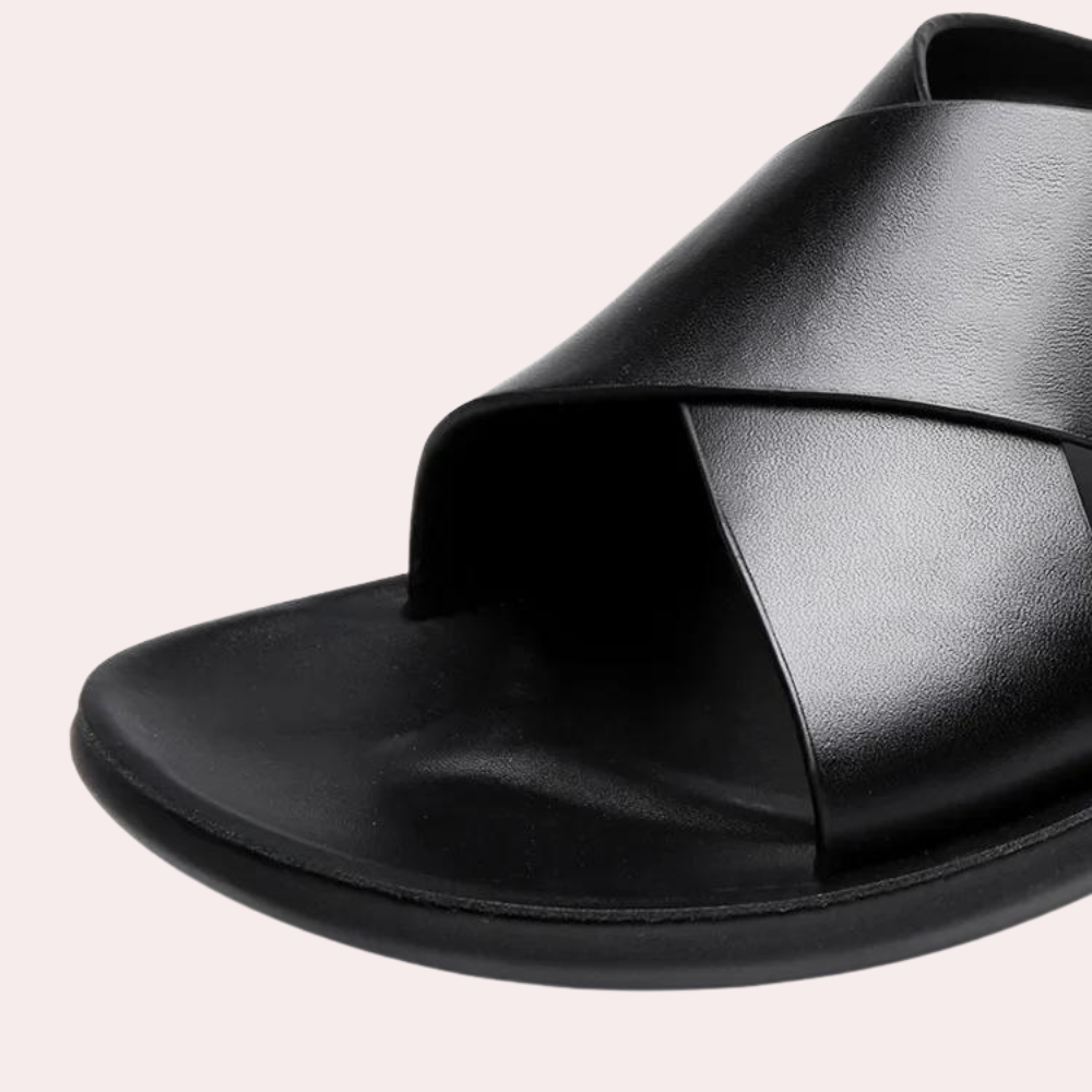 Hugo | Homme Sandales Cuir Confortables à Lanières Croisées 3