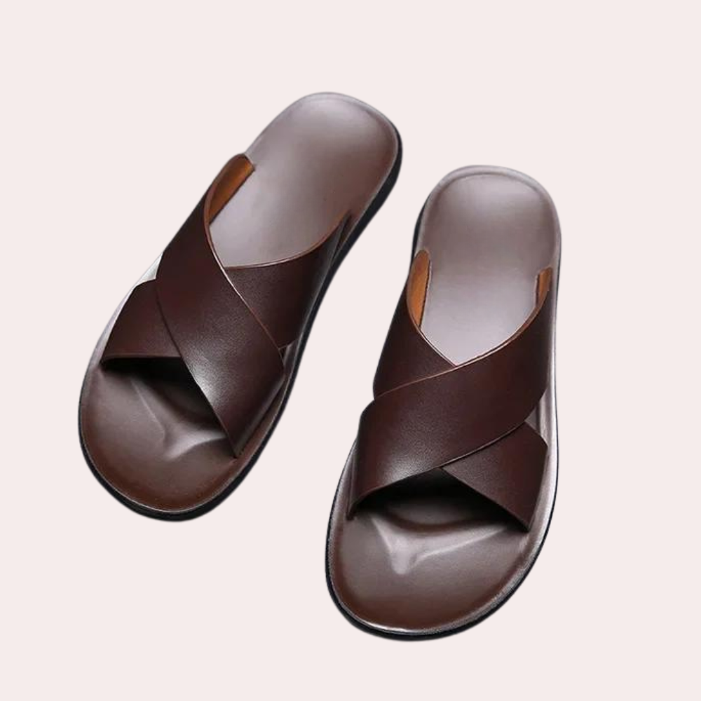 Hugo | Homme Sandales Cuir Confortables à Lanières Croisées 6