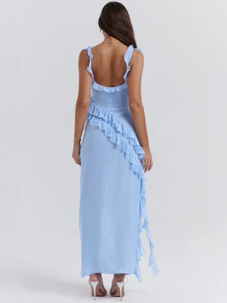 Amélie | Femme Robe Longue Été Imprimé Floral-5