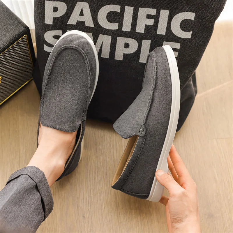 Julien | Homme Mocassins Cuir Suédé Classiques avec Semelle Souple 4