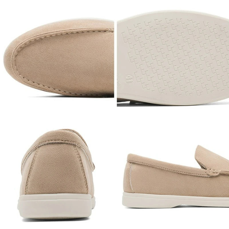 Julien | Homme Mocassins Cuir Suédé Classiques avec Semelle Souple 5